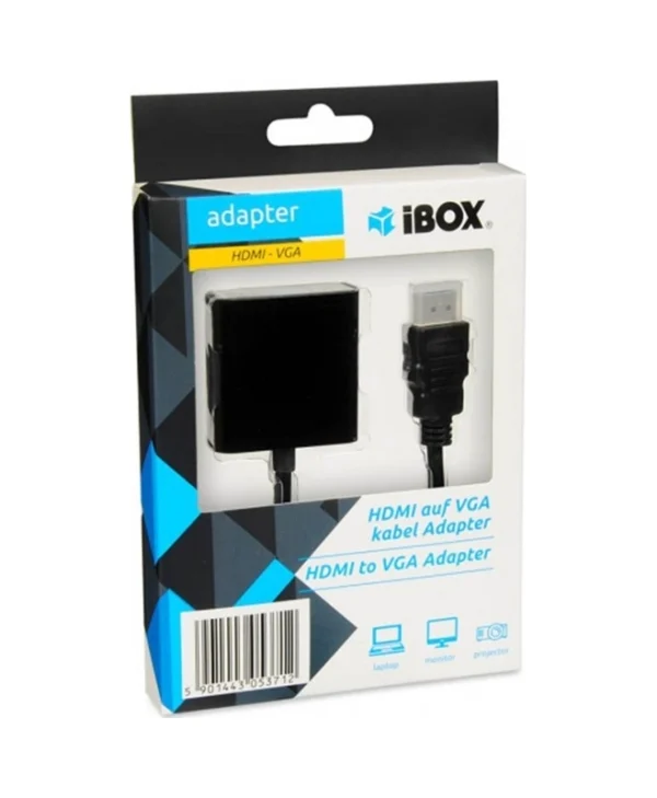 iBox Μετατροπέας HDMI male σε VGA female 1τμχ IAHV01 IAHV01