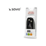 Savio HDMI 1.4 Cable HDMI male - HDMI male 1m Μαύρο - Image 3