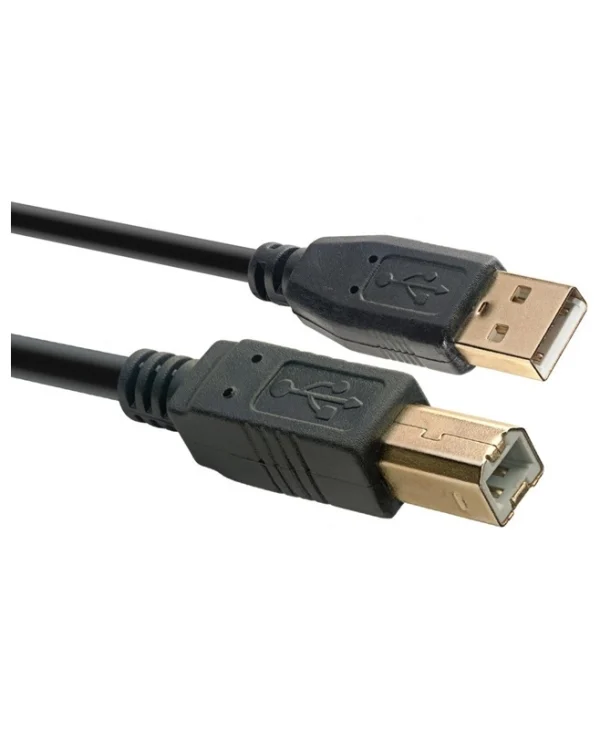 iBox USB 2.0 Cable USB-A male - USB-B male Μαύρο 3m (IKU2D30) IKU2D30