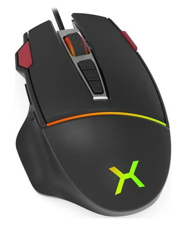 Krux Fuze Pro RGB Gaming Ποντίκι 12000 DPI Μαύρο