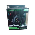Esperanza Nightshade Over Ear Gaming Headset με σύνδεση 3.5mm / USB - Image 4