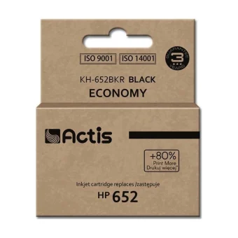 Actis Συμβατό Μελάνι Εκτυπωτή InkJet HP 652 F6V25AE 15ml Μαύρο 1τμχ