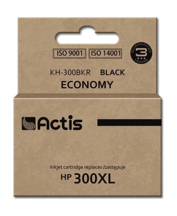 Actis Συμβατό Μελάνι Εκτυπωτή InkJet HP 300XL CC641EE 20ml Μαύρο 1τμχ