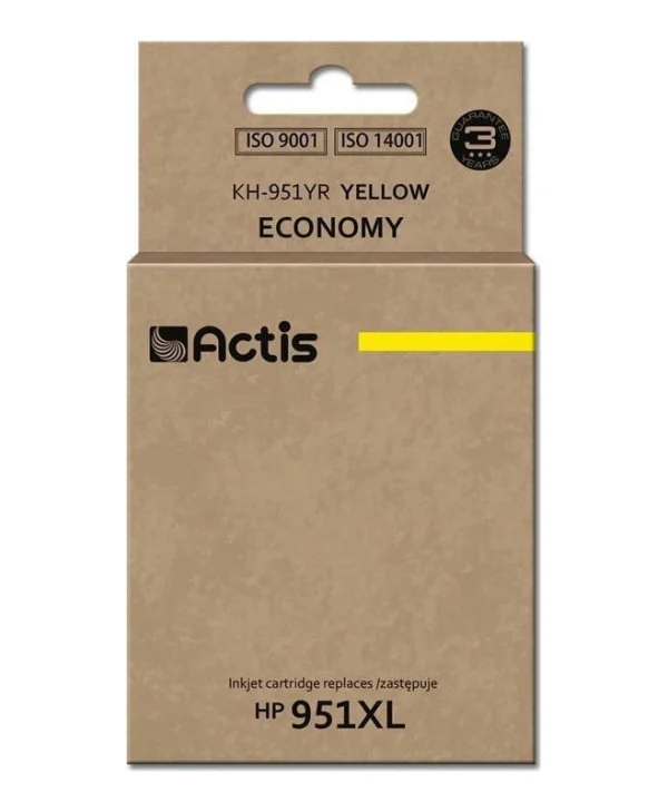 Actis Συμβατό Μελάνι Εκτυπωτή InkJet HP 951XL CN048AE 25ml Κίτρινο 1τμχ