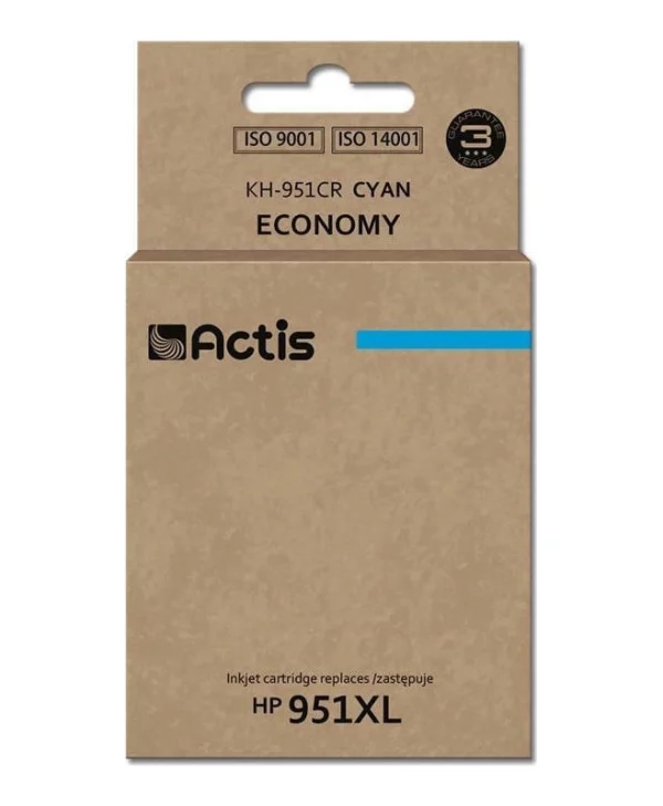 Actis Συμβατό Μελάνι Εκτυπωτή InkJet HP 951XL CN046AE 25ml Κυανό 1τμχ