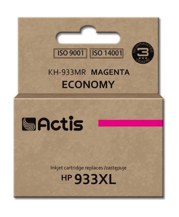 Actis Συμβατό Μελάνι Εκτυπωτή InkJet HP 933XL CN055AE 13ml Ματζέντα 1τμχ