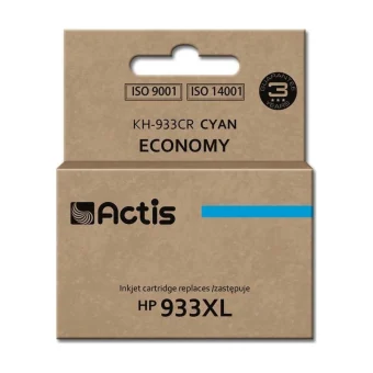 Actis Συμβατό Μελάνι Εκτυπωτή InkJet HP 933XL CN054AE 13ml Κυανό 1τμχ