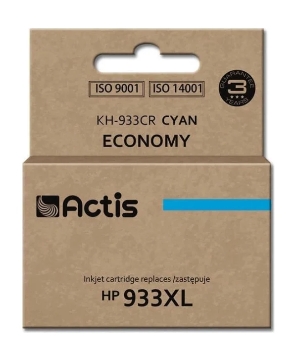 Actis Συμβατό Μελάνι Εκτυπωτή InkJet HP 933XL CN054AE 13ml Κυανό 1τμχ