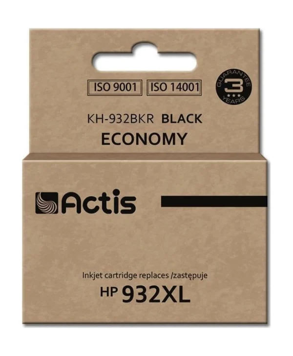 Actis Συμβατό Μελάνι Εκτυπωτή InkJet HP 932XL CN053AE 30ml Μαύρο
