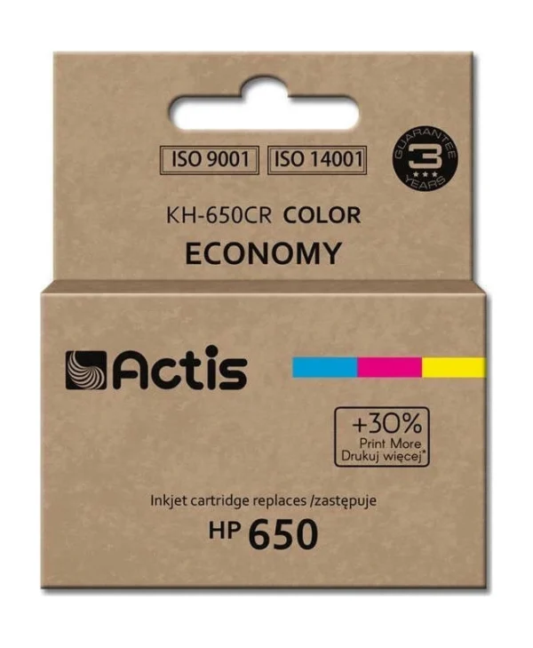 Actis Συμβατό Μελάνι Εκτυπωτή InkJet HP 650 CZ102AE 18ml Πολλαπλό (Color) 1τμχ