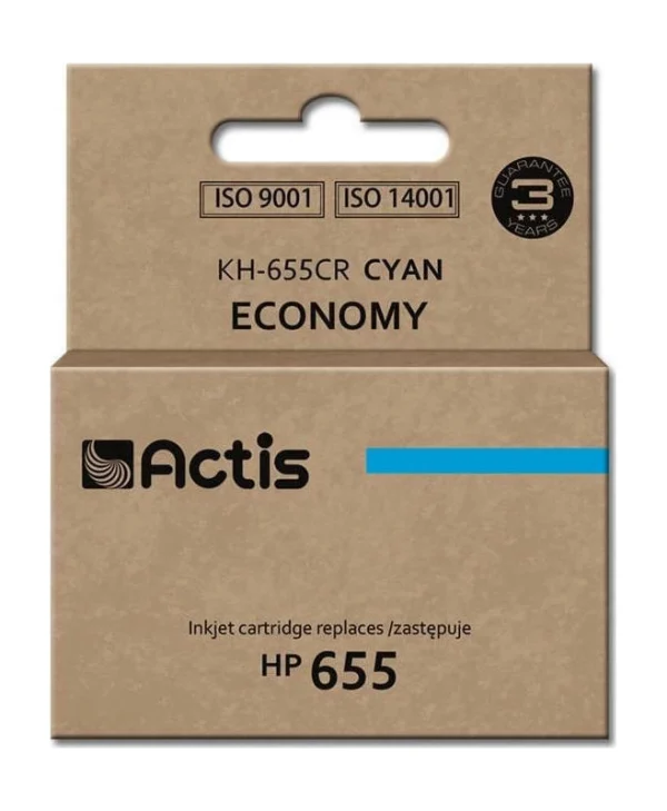 Actis Συμβατό Μελάνι Εκτυπωτή InkJet HP 655 CZ110AE 12ml Κυανό 1τμχ