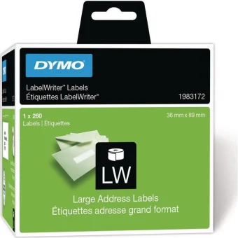 Dymo 260 Αυτοκόλλητες Ετικέτες σε Ρολό για Εκτυπωτή Ετικετών 89x36mm