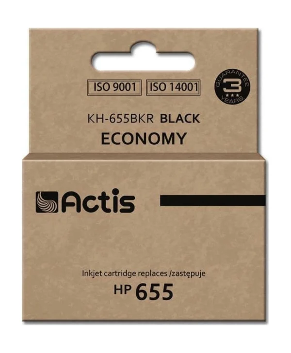 Actis Συμβατό Μελάνι Εκτυπωτή InkJet HP 655 CZ109AE 20ml Μαύρο 1τμχ