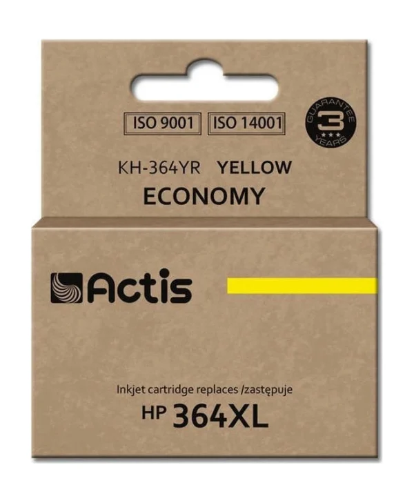 Actis Συμβατό Μελάνι Εκτυπωτή InkJet HP 364XL CB325EE 12ml Κίτρινο 1τμχ
