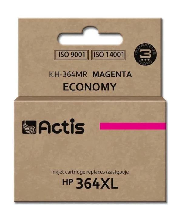 Actis Συμβατό Μελάνι Εκτυπωτή InkJet HP 364XL CB324EE 12ml Ματζέντα 1τμχ