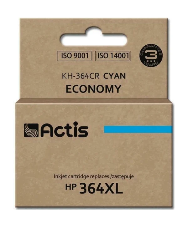 Actis Συμβατό Μελάνι Εκτυπωτή InkJet HP 364XL CB323EE 12ml Κυανό 1τμχ