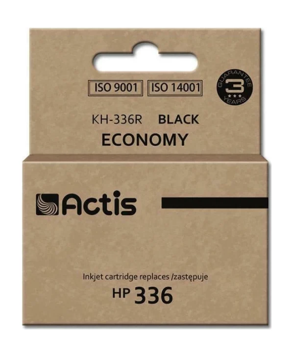 Actis Συμβατό Μελάνι Εκτυπωτή InkJet HP 336 C9362A 9ml Μαύρο