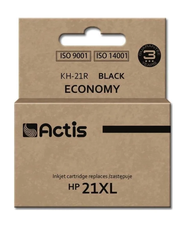Actis Συμβατό Μελάνι Εκτυπωτή InkJet HP 21XL C9351A 20ml Μαύρο 1τμχ
