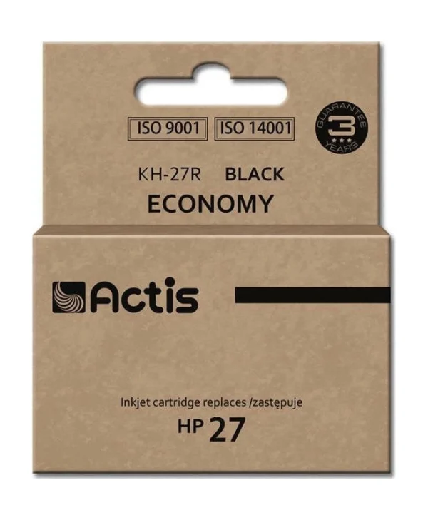 Actis Συμβατό Μελάνι Εκτυπωτή InkJet HP 27 C8727A 20ml Μαύρο