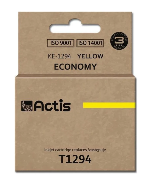 Actis Συμβατό Μελάνι Εκτυπωτή InkJet Epson T1294 15ml Κίτρινο