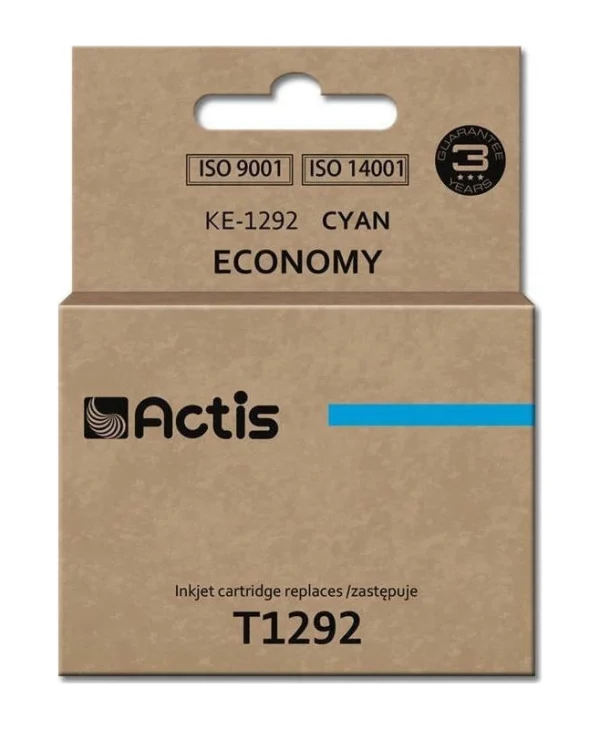 Actis Συμβατό Μελάνι Εκτυπωτή InkJet Epson T1292 15ml Κυανό 1τμχ