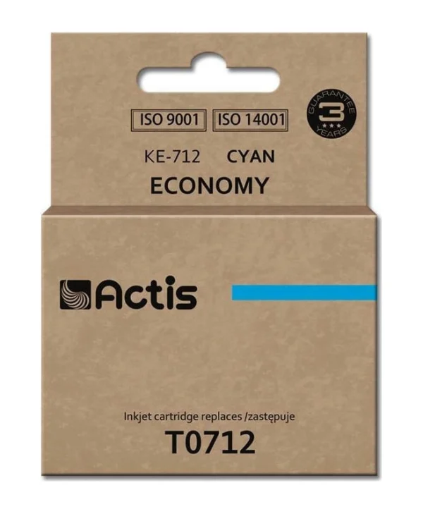 Actis Συμβατό Μελάνι Εκτυπωτή InkJet Epson T0712 13.5ml Κυανό 1τμχ