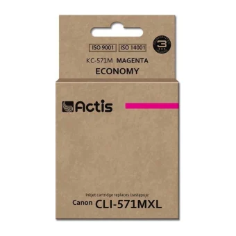 Actis Συμβατό Μελάνι Εκτυπωτή InkJet Canon CLI-571MXL 12ml Ματζέντα 1τμχ