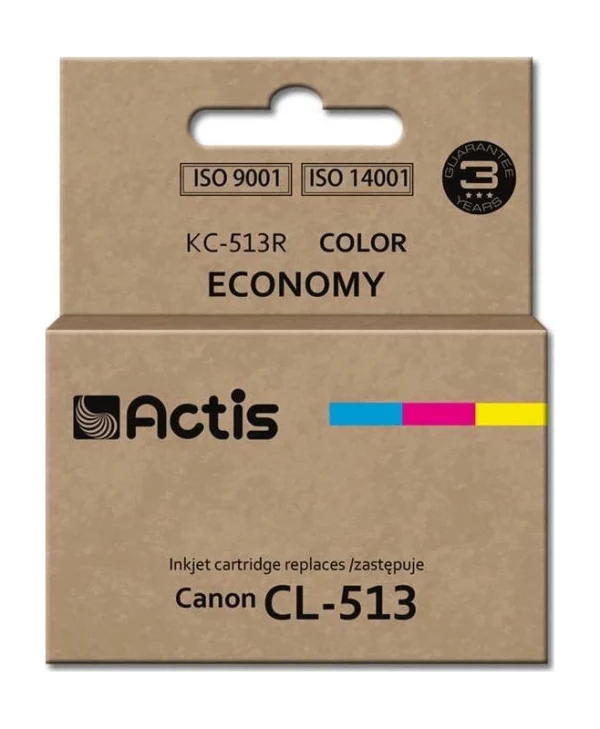 Actis Συμβατό Μελάνι Εκτυπωτή InkJet Canon CL-513 15ml Πολλαπλό (Color) 1τμχ