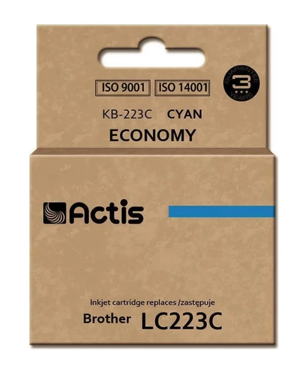 Actis Συμβατό Μελάνι Εκτυπωτή InkJet Brother LC223C 10ml Κυανό 1τμχ