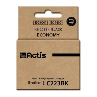 Actis Συμβατό Μελάνι Εκτυπωτή InkJet Brother LC223BK 16ml Μαύρο 1τμχ