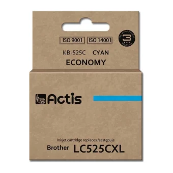 Actis Συμβατό Μελάνι Εκτυπωτή InkJet Brother LC525CXL 15ml Κυανό 1τμχ