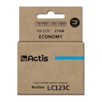 Actis Συμβατό Μελάνι Εκτυπωτή InkJet Brother LC123C 10ml Κυανό 1τμχ