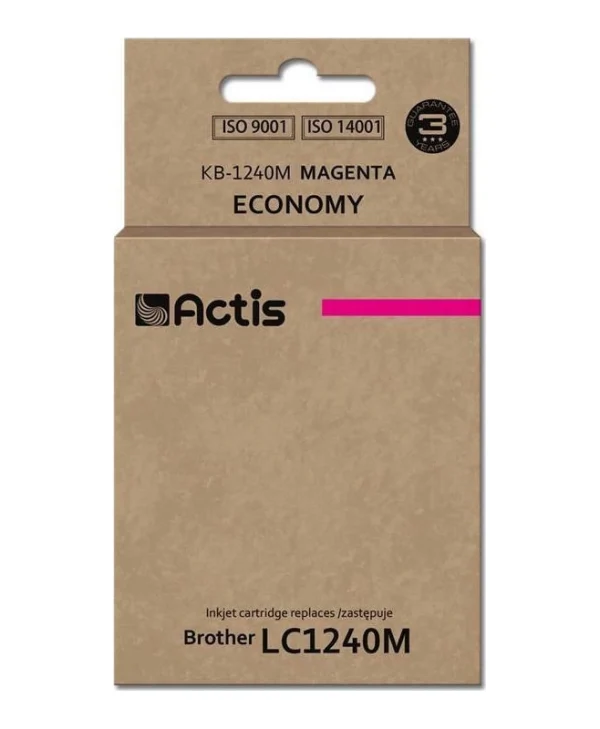 Actis Συμβατό Μελάνι Εκτυπωτή InkJet Brother LC1240M 19ml Ματζέντα 1τμχ