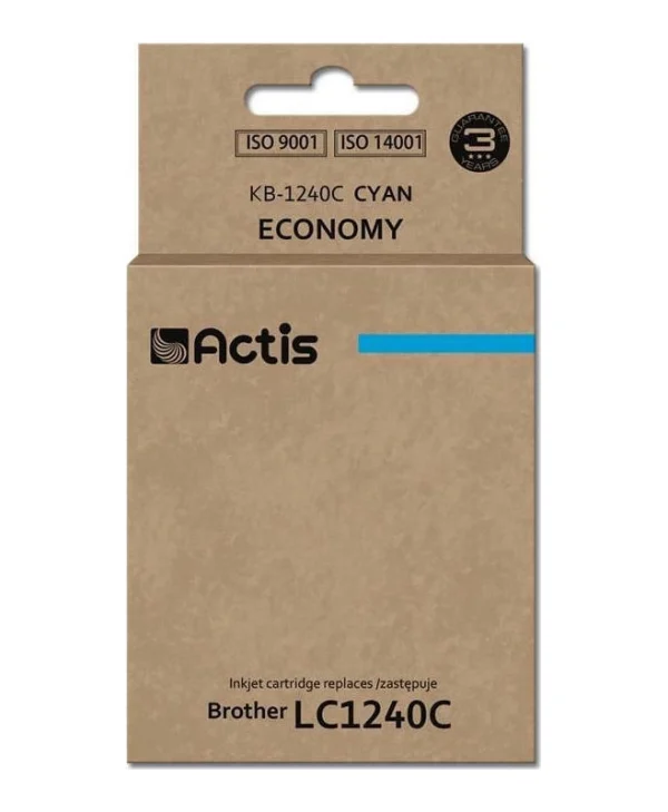 Actis Συμβατό Μελάνι Εκτυπωτή InkJet Brother LC1240C 19ml Κυανό 1τμχ