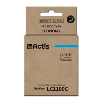 Actis Συμβατό Μελάνι Εκτυπωτή InkJet Brother LC1100C 19ml Κυανό 1τμχ