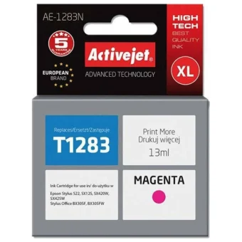 Active Jet Συμβατό Μελάνι Εκτυπωτή InkJet Epson T1283 13ml Ματζέντα 1τμχ