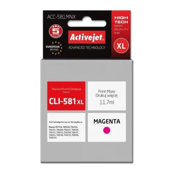 Active Jet Συμβατό Μελάνι Εκτυπωτή InkJet Canon CLI-581XL 11.7ml Ματζέντα 1τμχ
