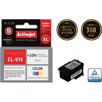 Active Jet Συμβατό Μελάνι Εκτυπωτή InkJet Canon CL-513 15ml Πολλαπλό (Color) 1τμχ