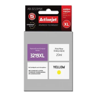 Active Jet Συμβατό Μελάνι Εκτυπωτή InkJet Brother LC-3219 YXL 20ml Κίτρινο 1τμχ