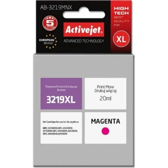 Active Jet Συμβατό Μελάνι Εκτυπωτή InkJet Brother LC3219MXL 20ml Ματζέντα 1τμχ