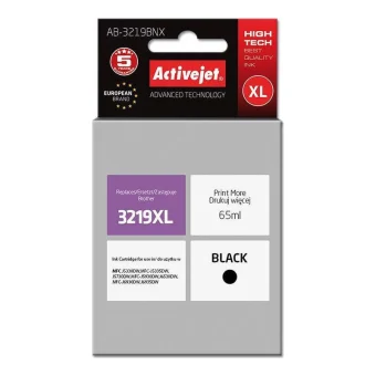 Active Jet Συμβατό Μελάνι Εκτυπωτή InkJet Brother LC-3219BK 65ml Μαύρο 1τμχ