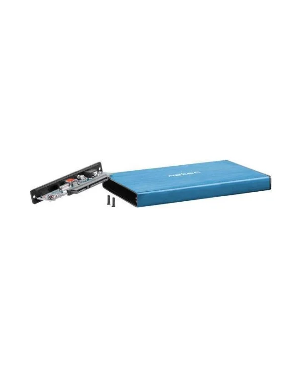 Natec Rhino Go Θήκη για Σκληρό Δίσκο 2.5" SATA III με σύνδεση USB3.0 σε Μπλε χρώμα
