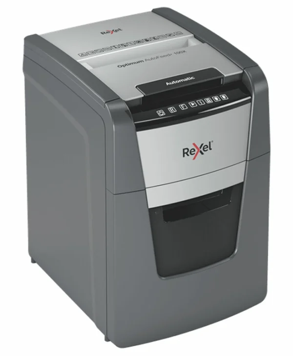 Rexel Καταστροφέας Εγγράφων AutoFeed + 100X Cross Cut 100 Φύλλων με Κάδο 34lt
