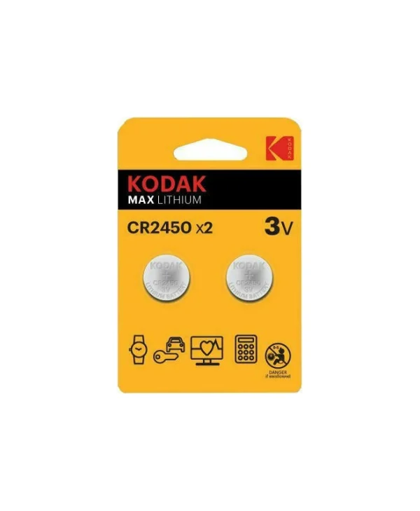 Kodak Max Lithium Μπαταρίες Ρολογιών CR2450 3V 2τμχ