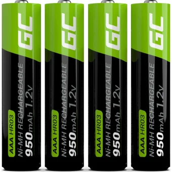 Green Cell Επαναφορτιζόμενες Μπαταρίες AAA Ni-MH 950mAh 1.2V 4τμχ