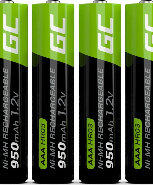 Green Cell Επαναφορτιζόμενες Μπαταρίες AAA Ni-MH 950mAh 1.2V 4τμχ