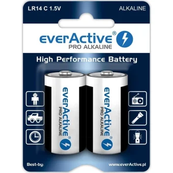 everActive Pro Alkaline Μπαταρίες C 1.5V 2τμχ