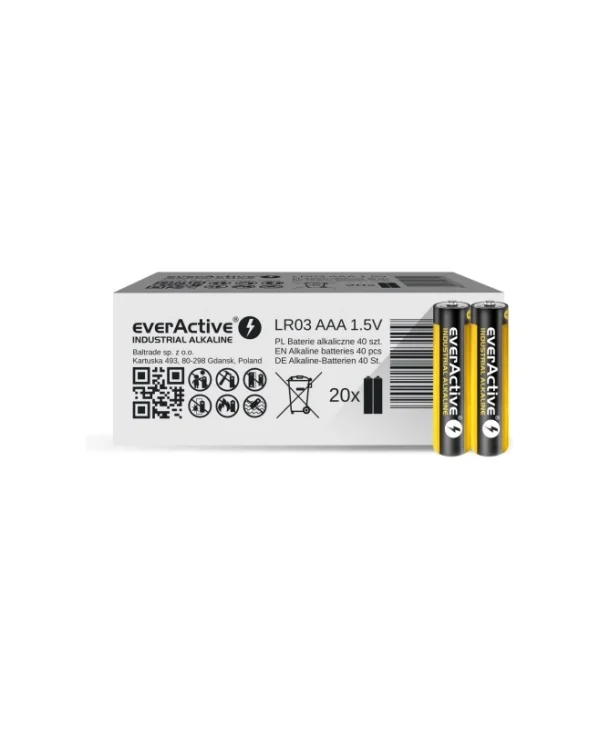 everActive Industrial Αλκαλικές Μπαταρίες AAA 1.5V 40τμχ