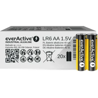 everActive Industrial Αλκαλικές Μπαταρίες AA 1.5V 40τμχ