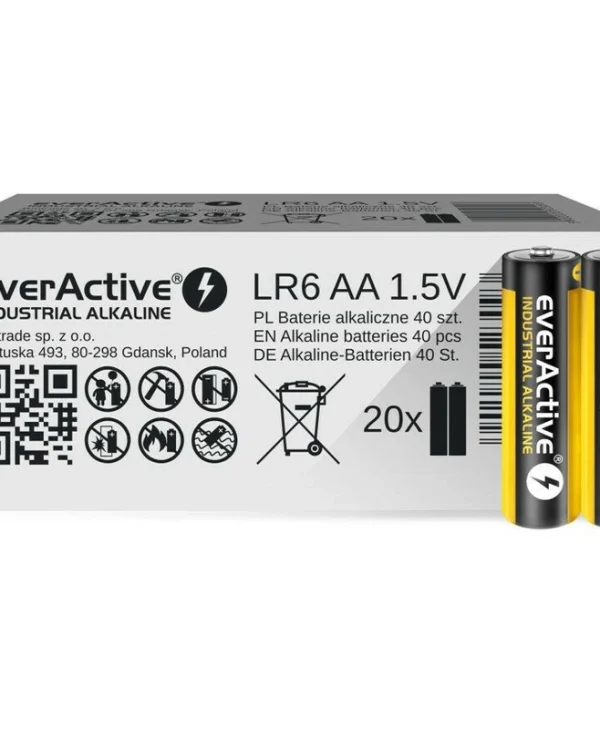 everActive Industrial Αλκαλικές Μπαταρίες AA 1.5V 40τμχ